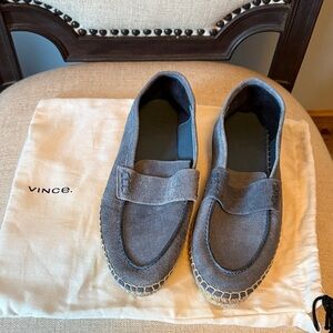 Vince Charcoal Men's Slip-On Loafers